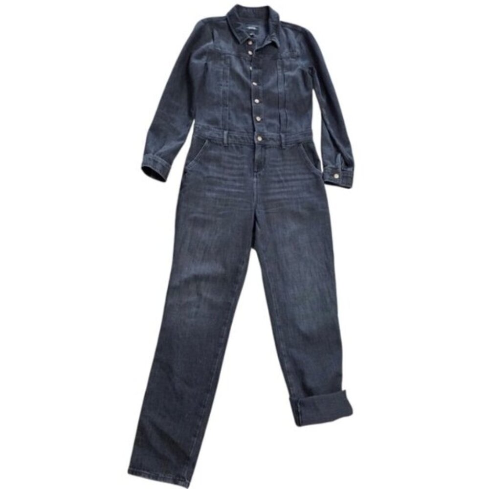 Own Denim Boiler Suit Jumpsuit Black US 4